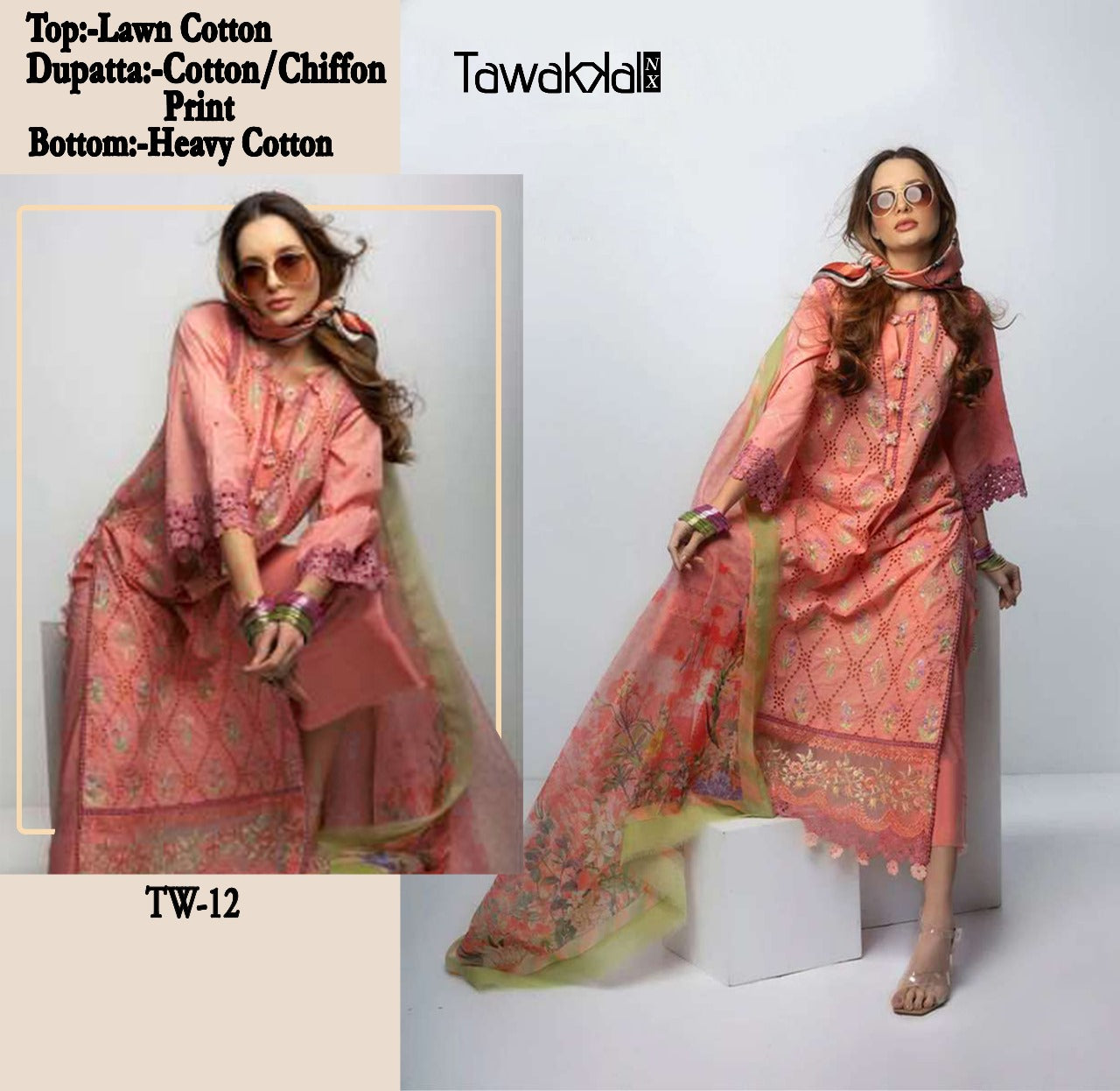 PURE COTTON PRINTED DRESS ( PACK OF 4 )