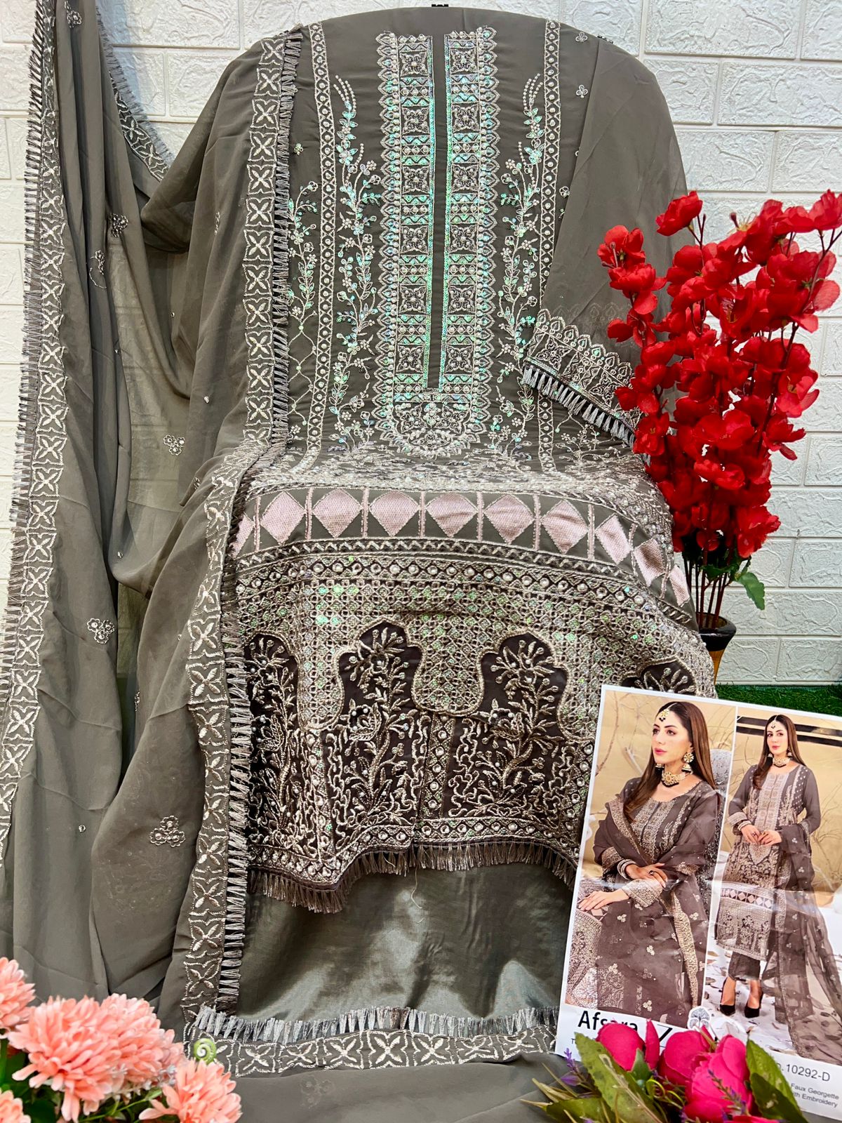 GEORGETTE EMBROIDERY PAKISTANI DRESS