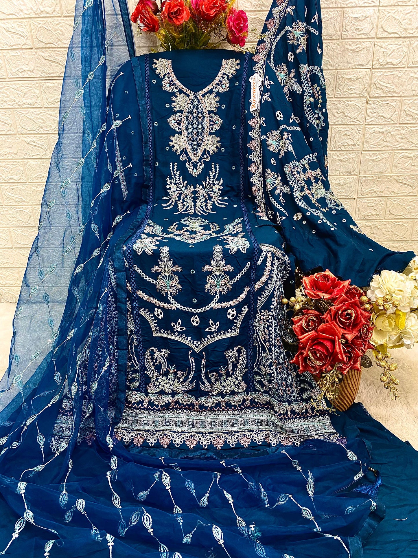 HEAVY REYON EMBROIDERY PAKISTANI DRESS