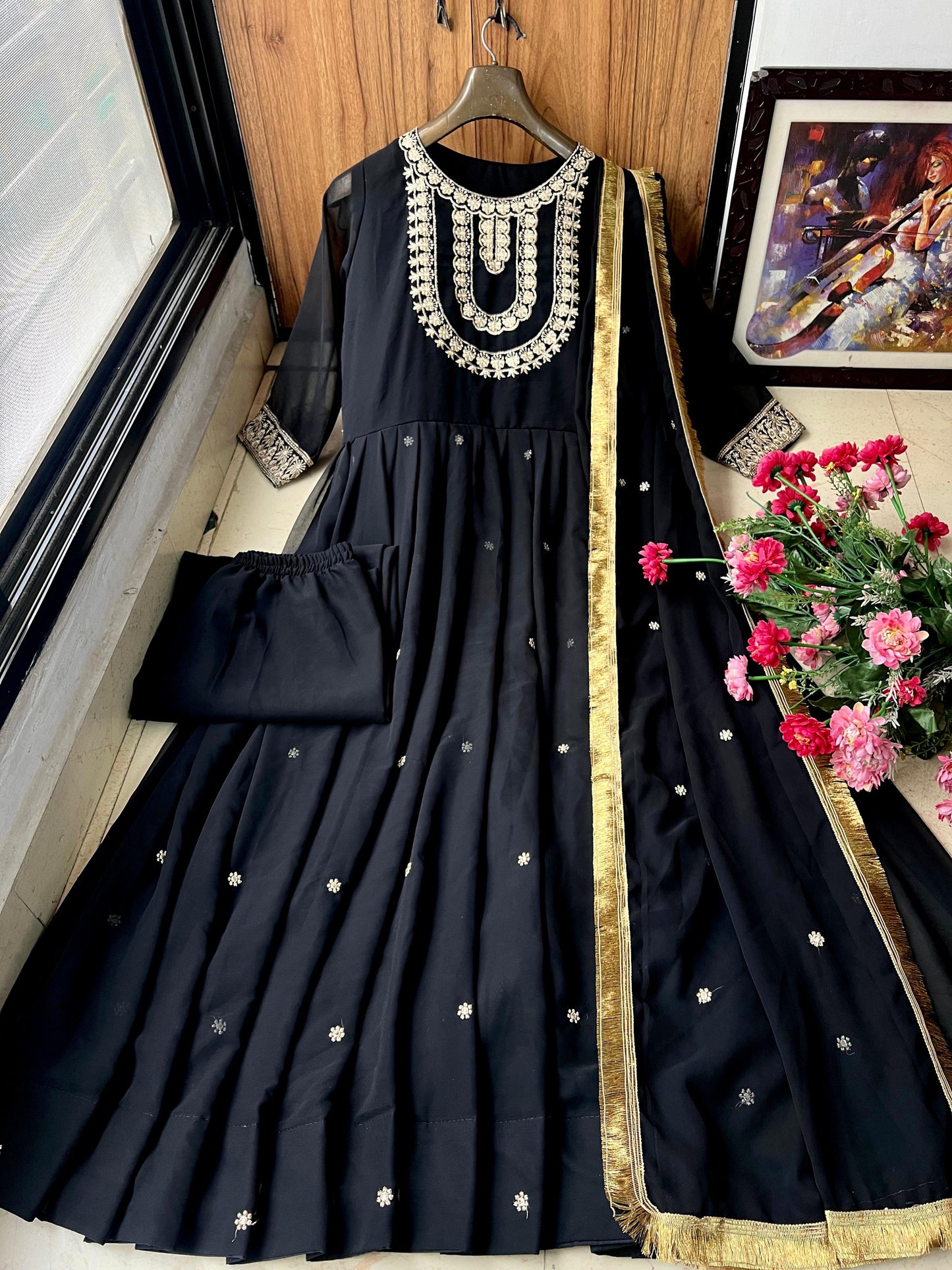 GEORGETTE EMBROIDERY PAKISTANI DRESS