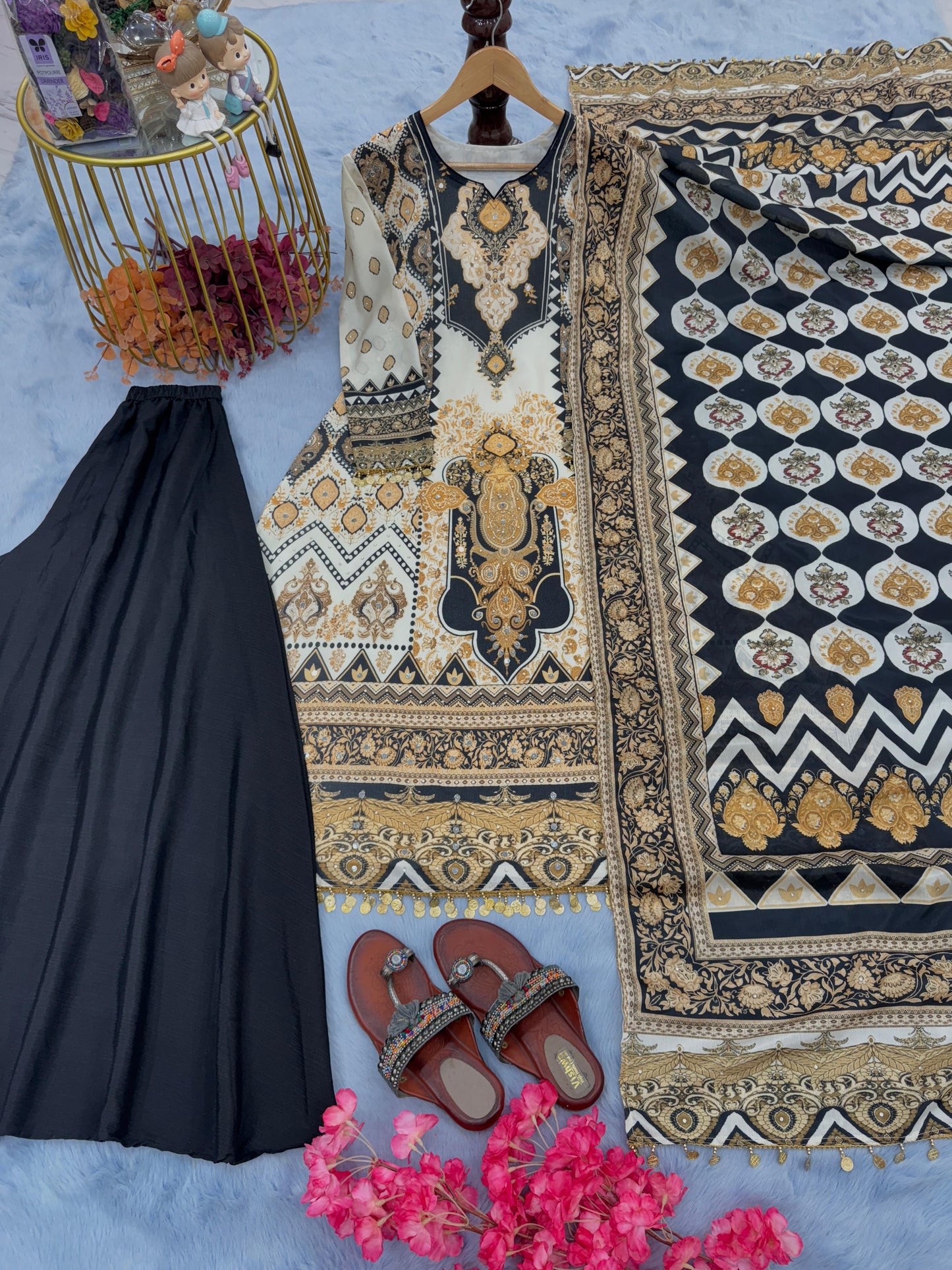 HEAVY CHINON SILK PAKISTANI SUITE