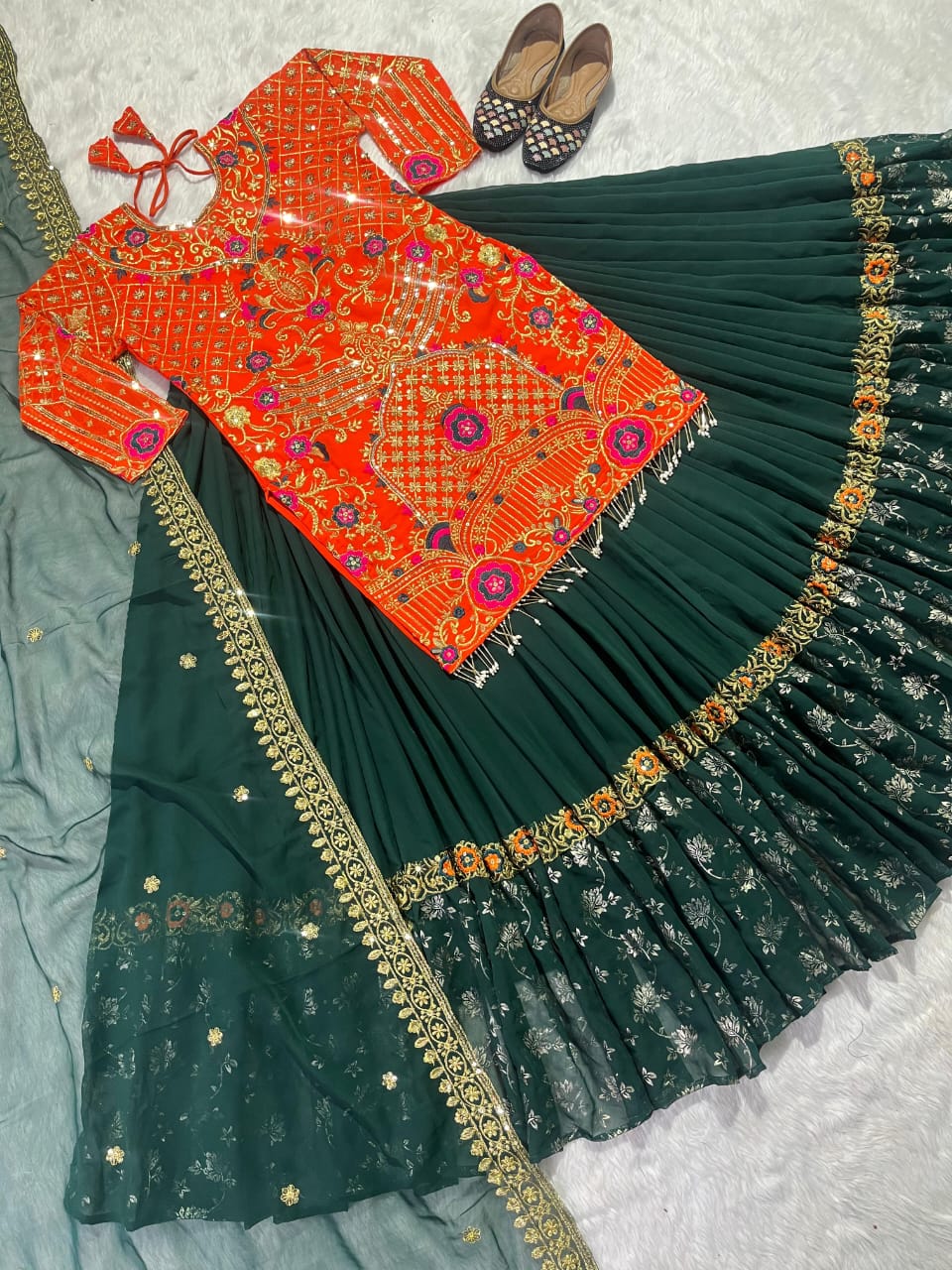 FABRIC HEAVY FOUX GEORGETTE PAKISTANI DRESS