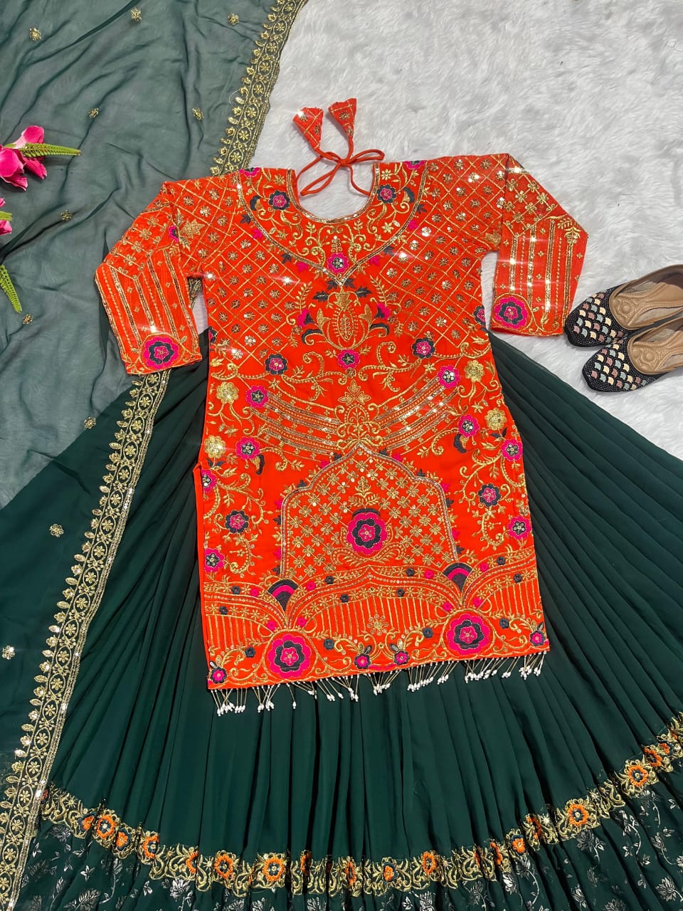 FABRIC HEAVY FOUX GEORGETTE PAKISTANI DRESS