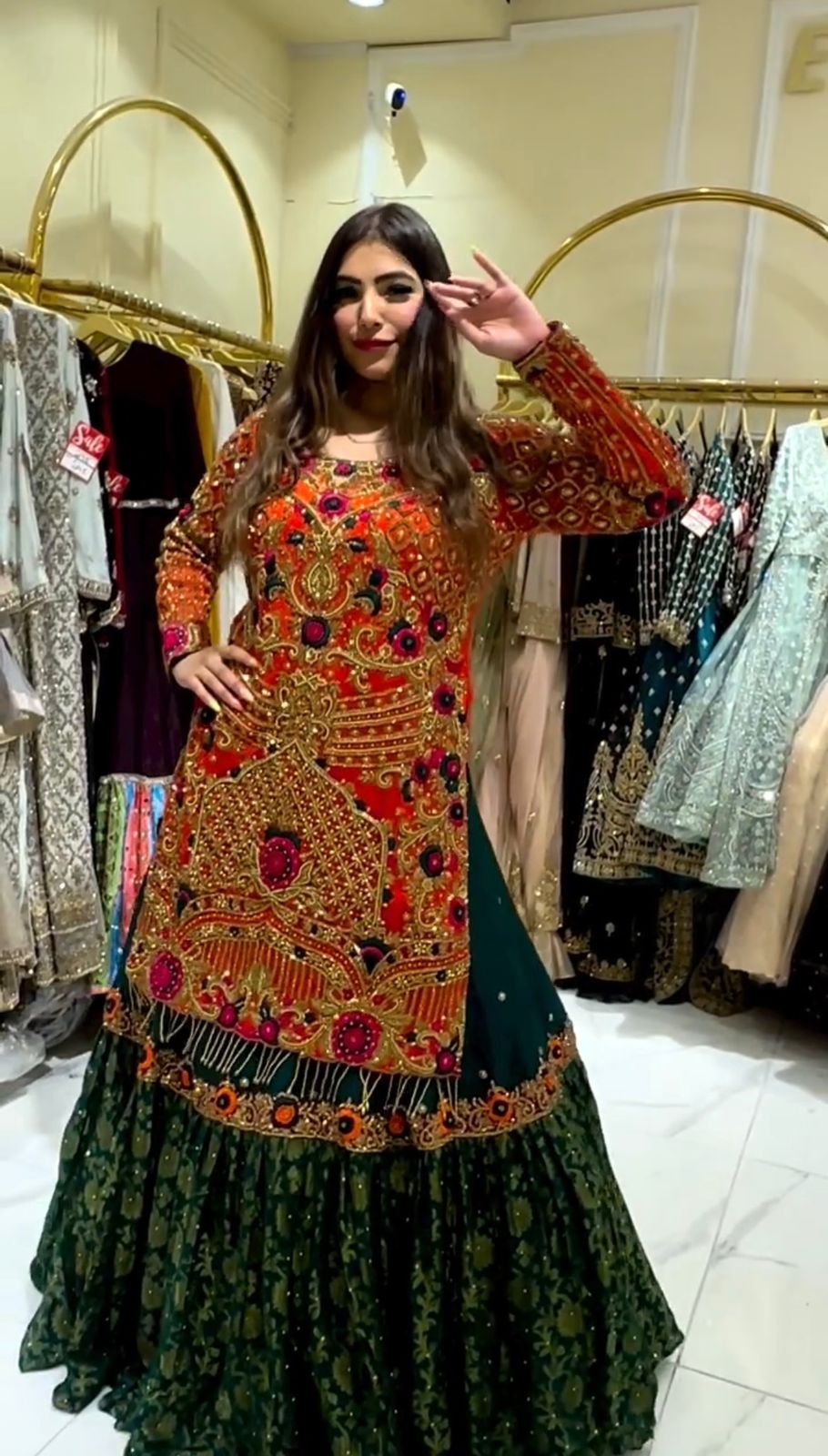 FABRIC HEAVY FOUX GEORGETTE PAKISTANI DRESS