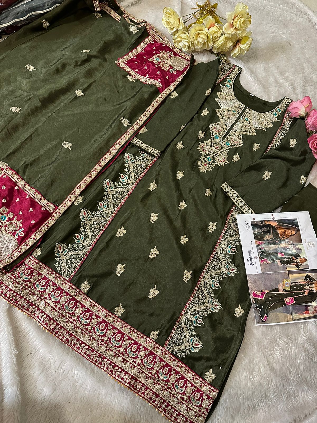 PURE HEAVY CHINON PAKISTANI DRESS