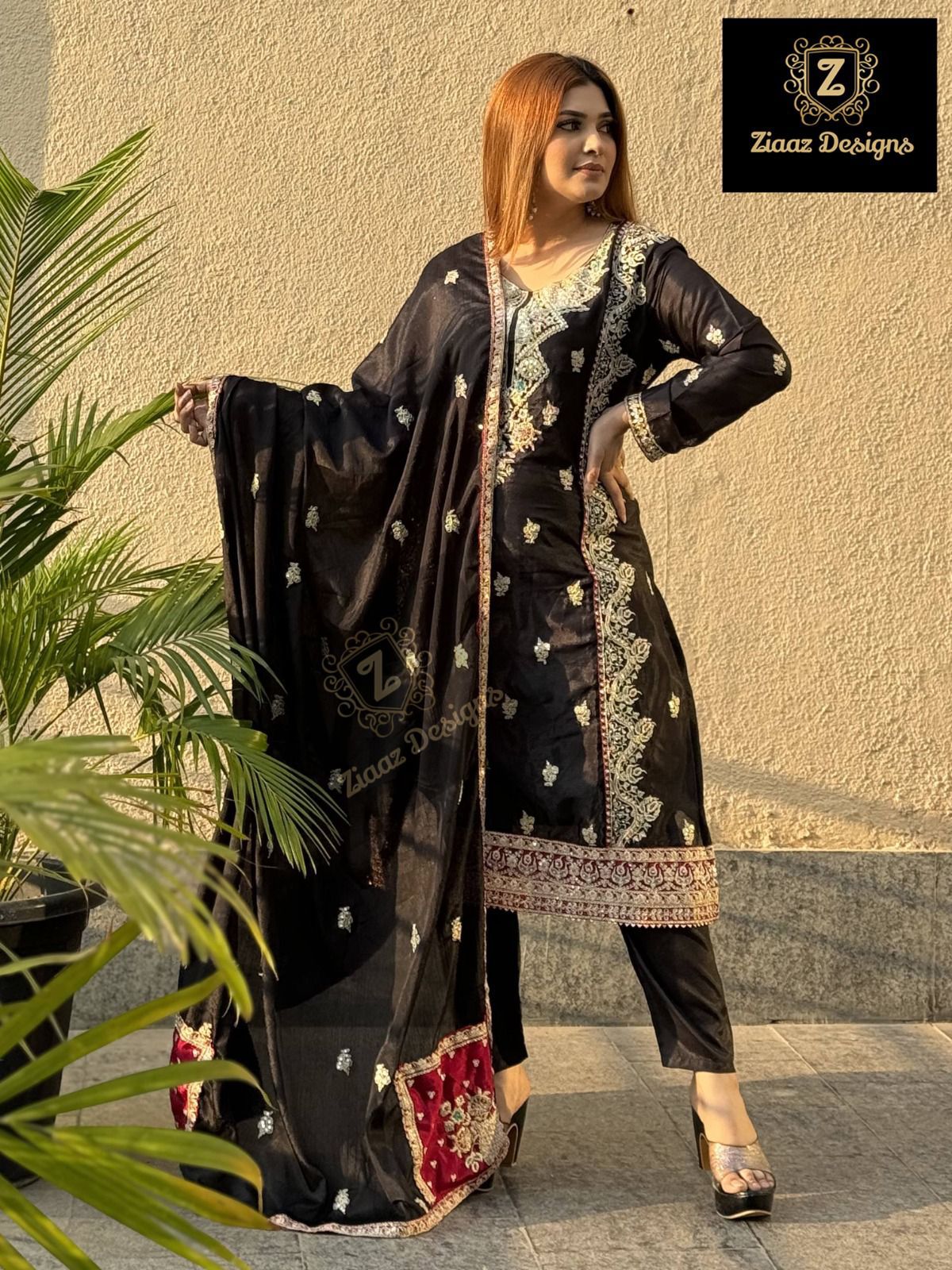 PURE HEAVY CHINON PAKISTANI DRESS