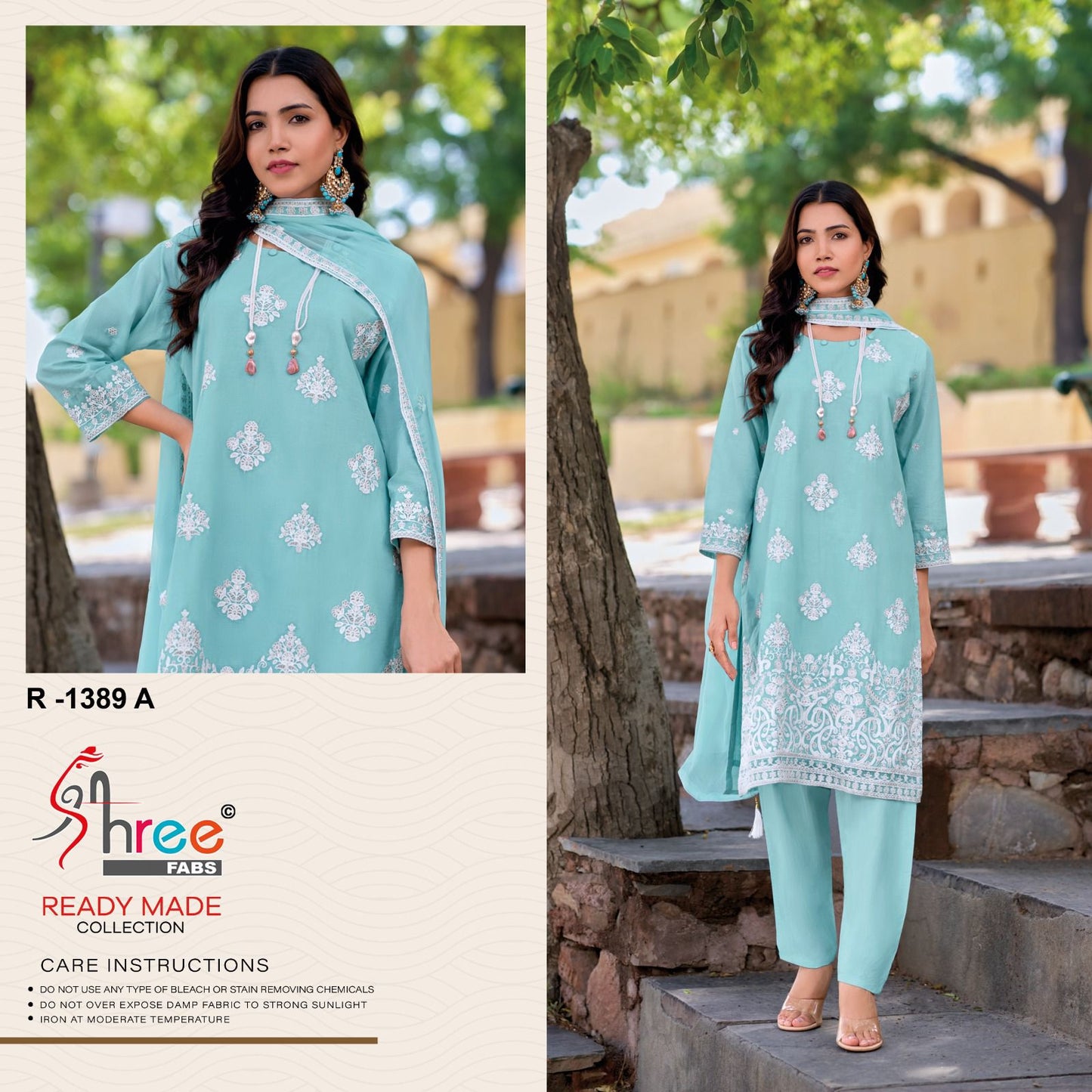 PURE CAMBRIC COTTAN DRESS (PACK OF 4)
