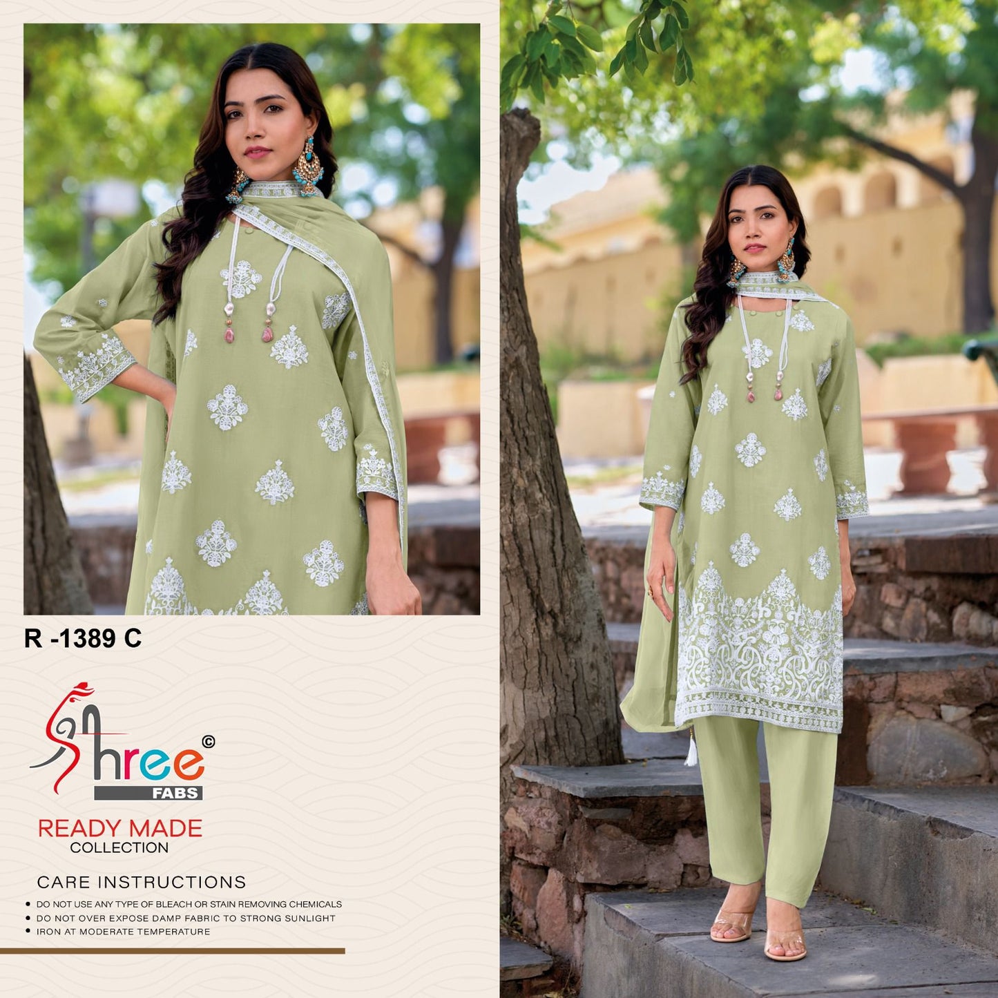 PURE CAMBRIC COTTAN DRESS (PACK OF 4)