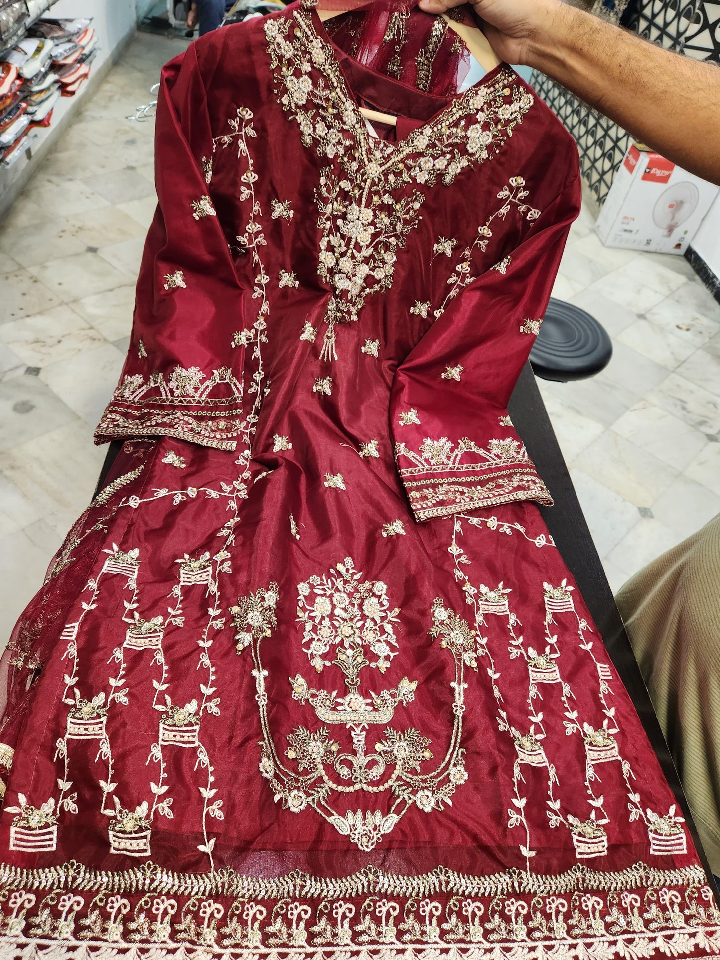PAKISTANI HEAVY SILK GEORGETTE DRESS ( PACK OF 4 )