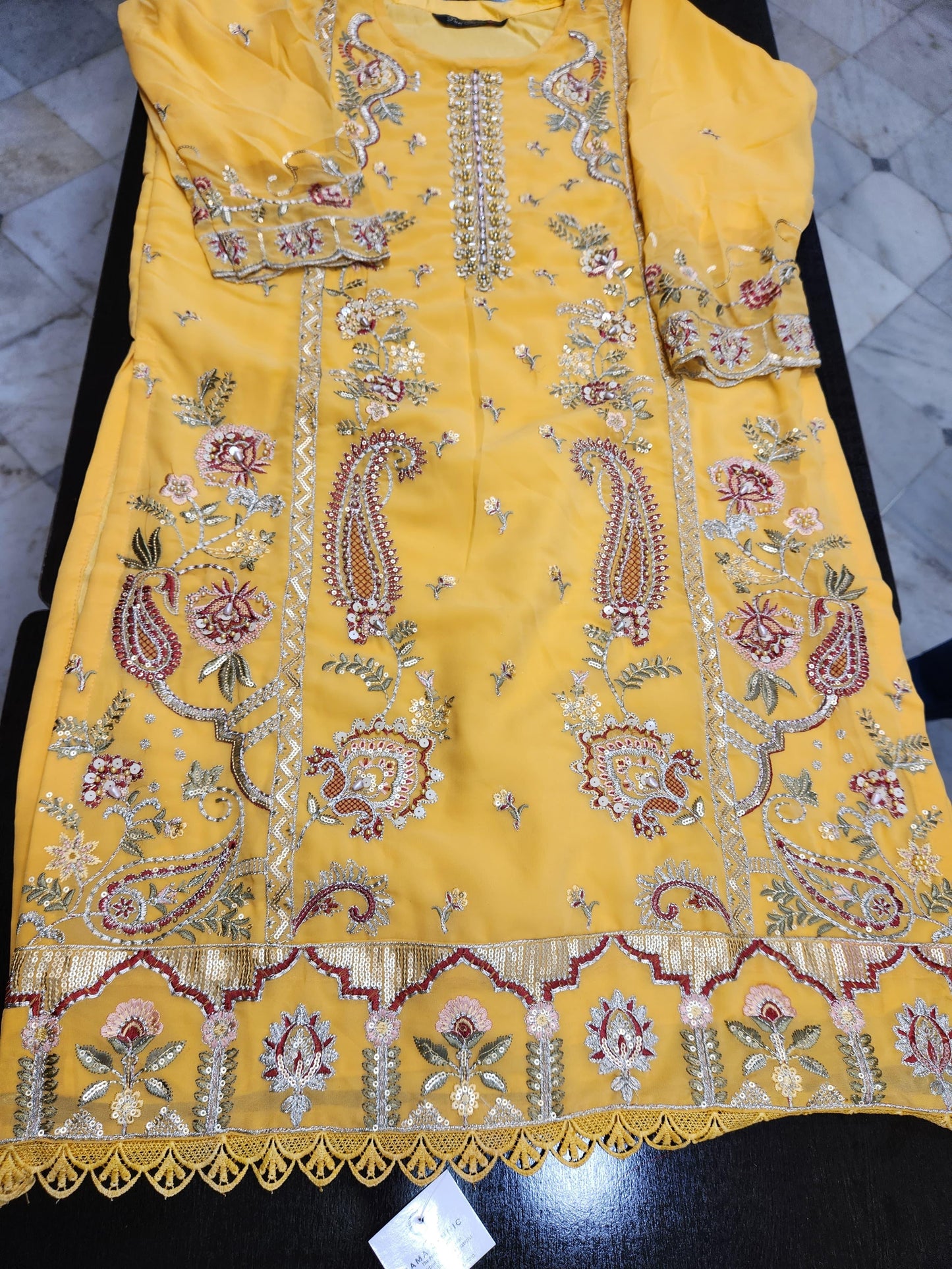 HEAVY SILK GEORGETTE DRESS ( PACK OF 4 )