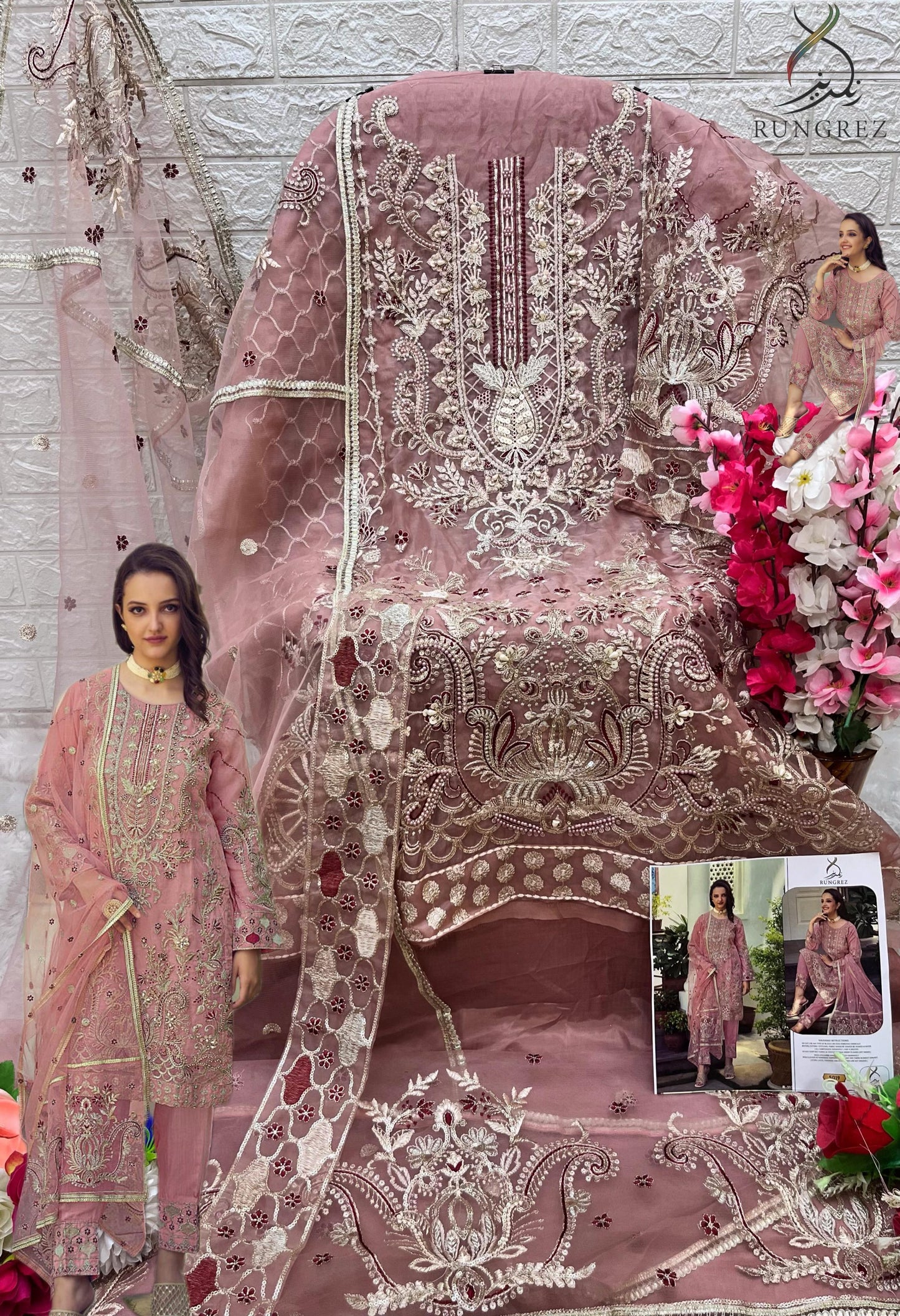 Pakistani Designer Heavy Embroider Dress