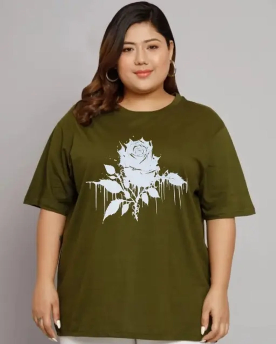 COTTAN PRINTED   REGULAR WOMEN T-SHIRT