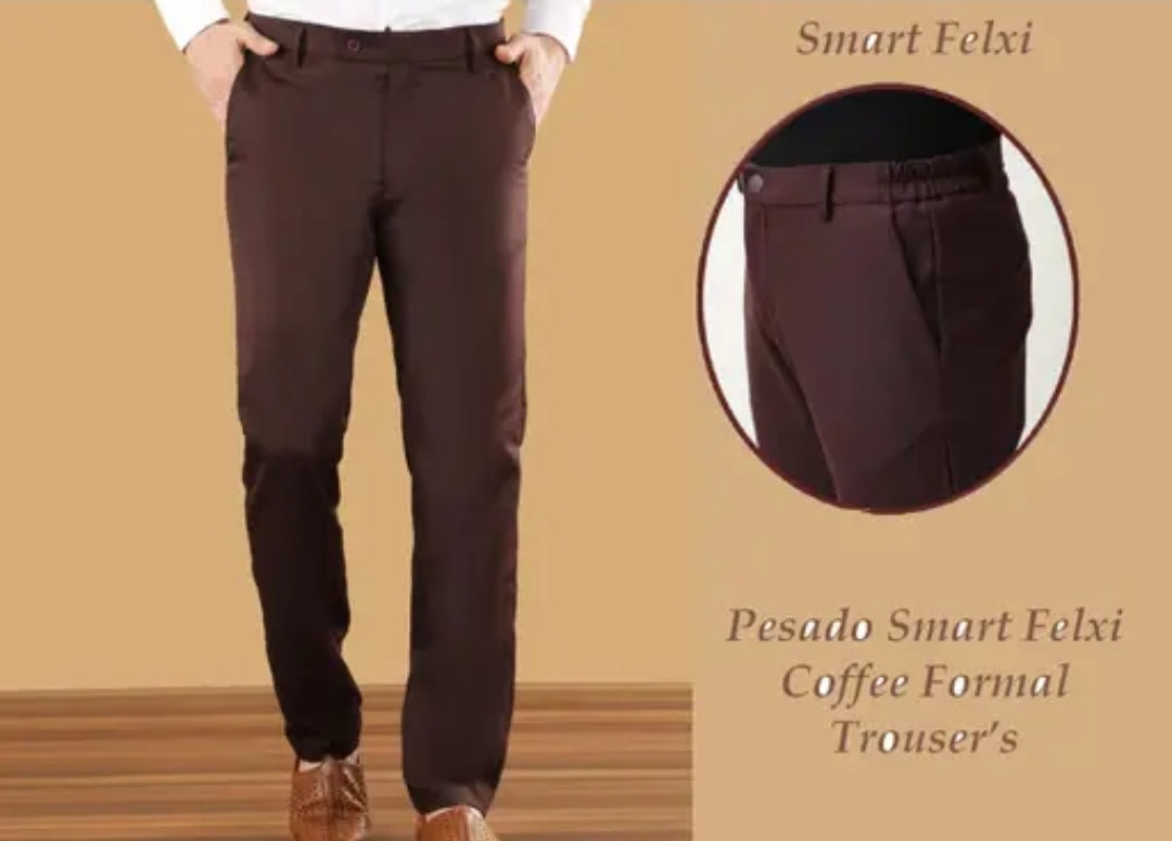 MENS SMART FLEXI FORMAL TROUSER PANT FOR MENS