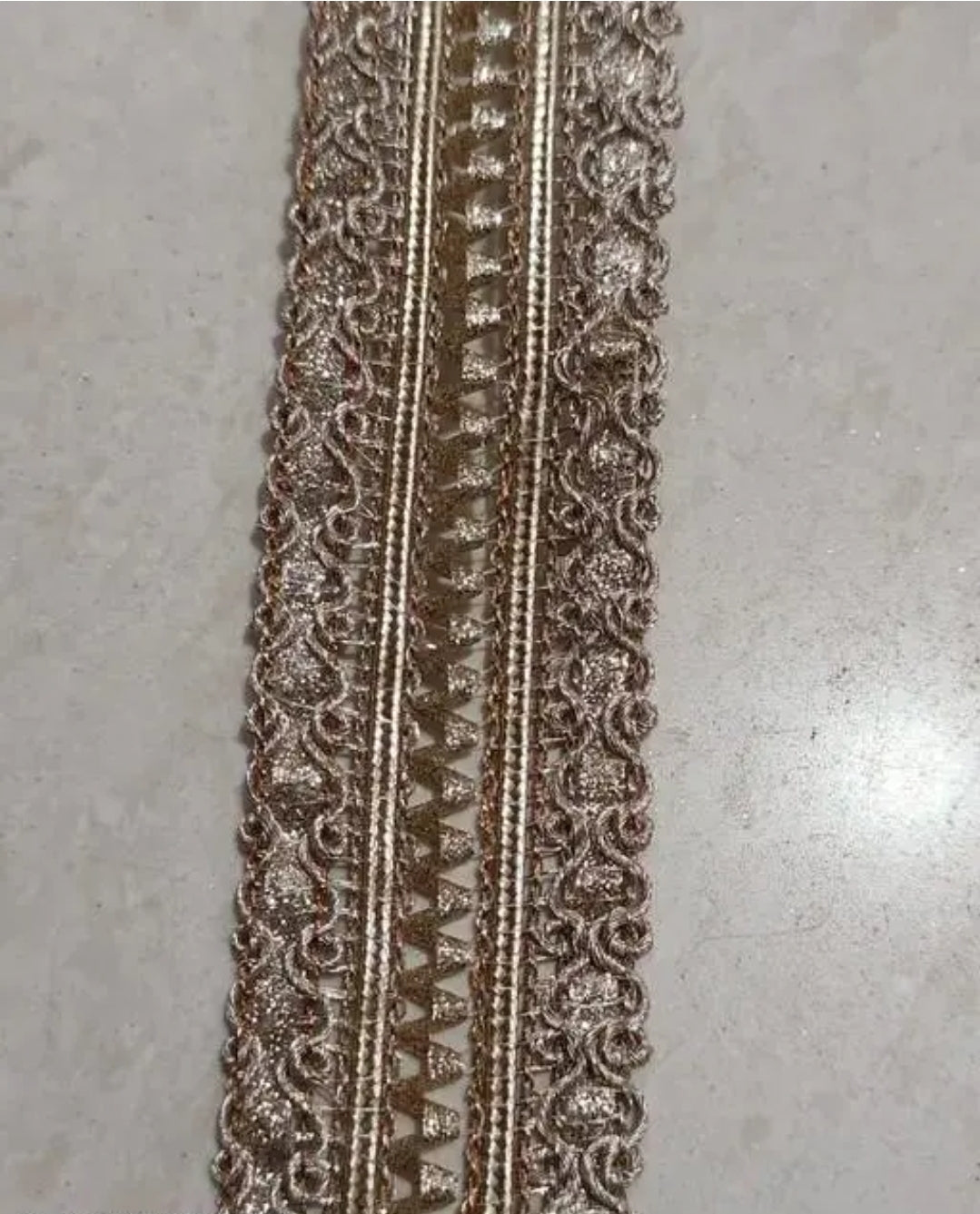 UNIQUE PATTERN WATER COLOR LACE 8.5M GOTA PATTI INDIAN WOMEN SARE SUIT LACE