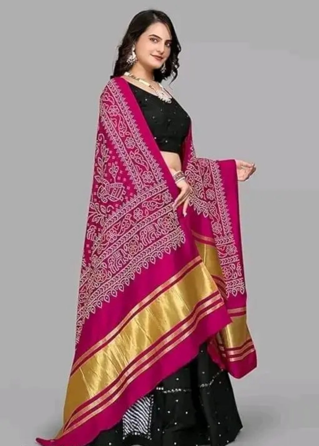 WOMEN'S DUPATTA COTTON BADHANI COTTON PRINTED DUPATTA