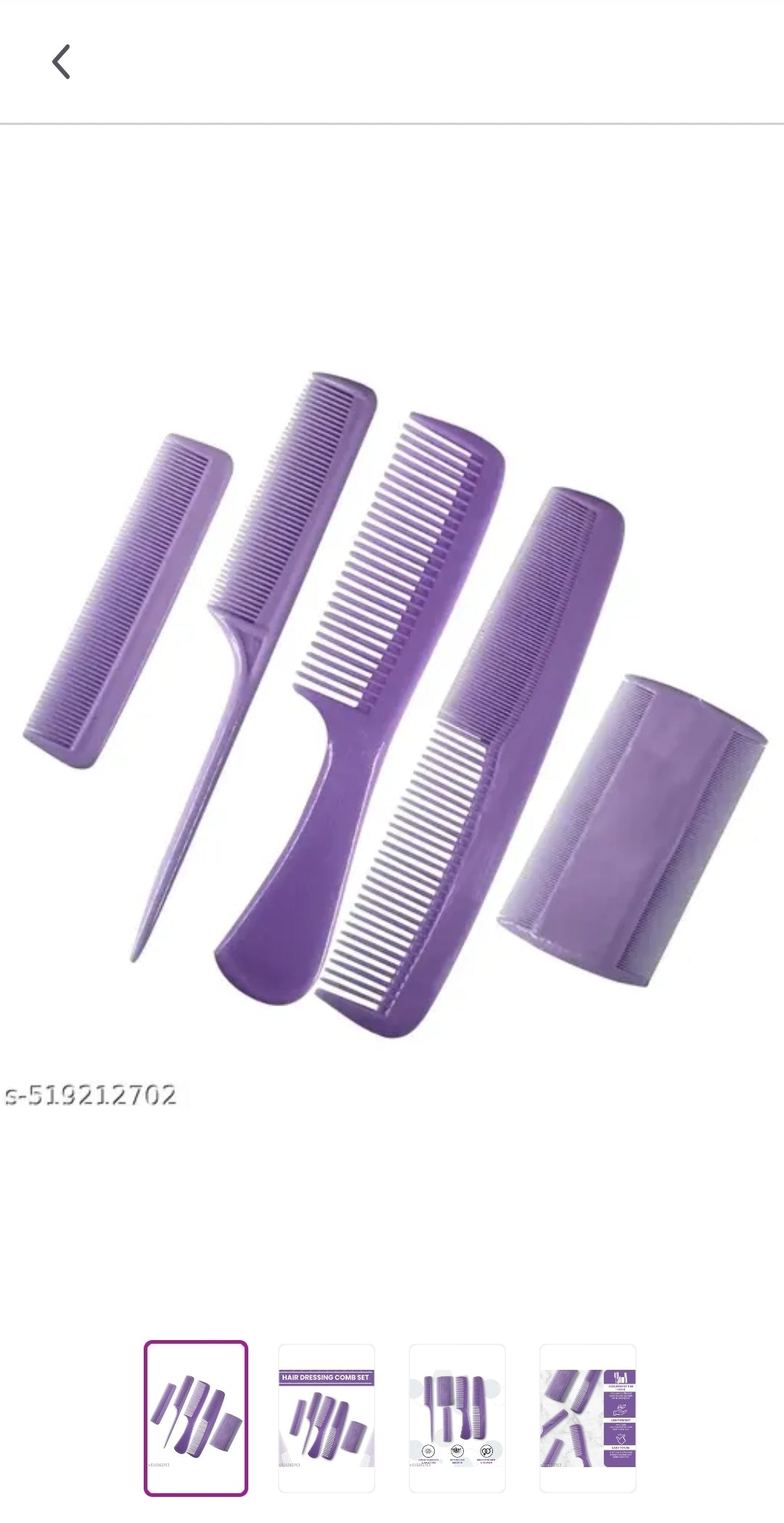 PLASTIC COMB SET