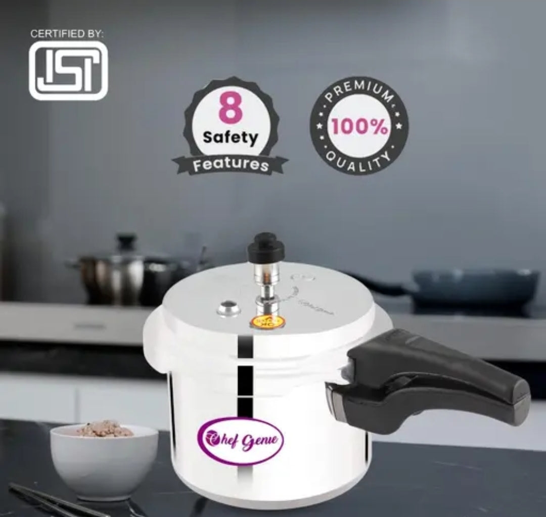 ALUMINIUM 2 LITER PRESSURE COOKER WITH OUTER LID