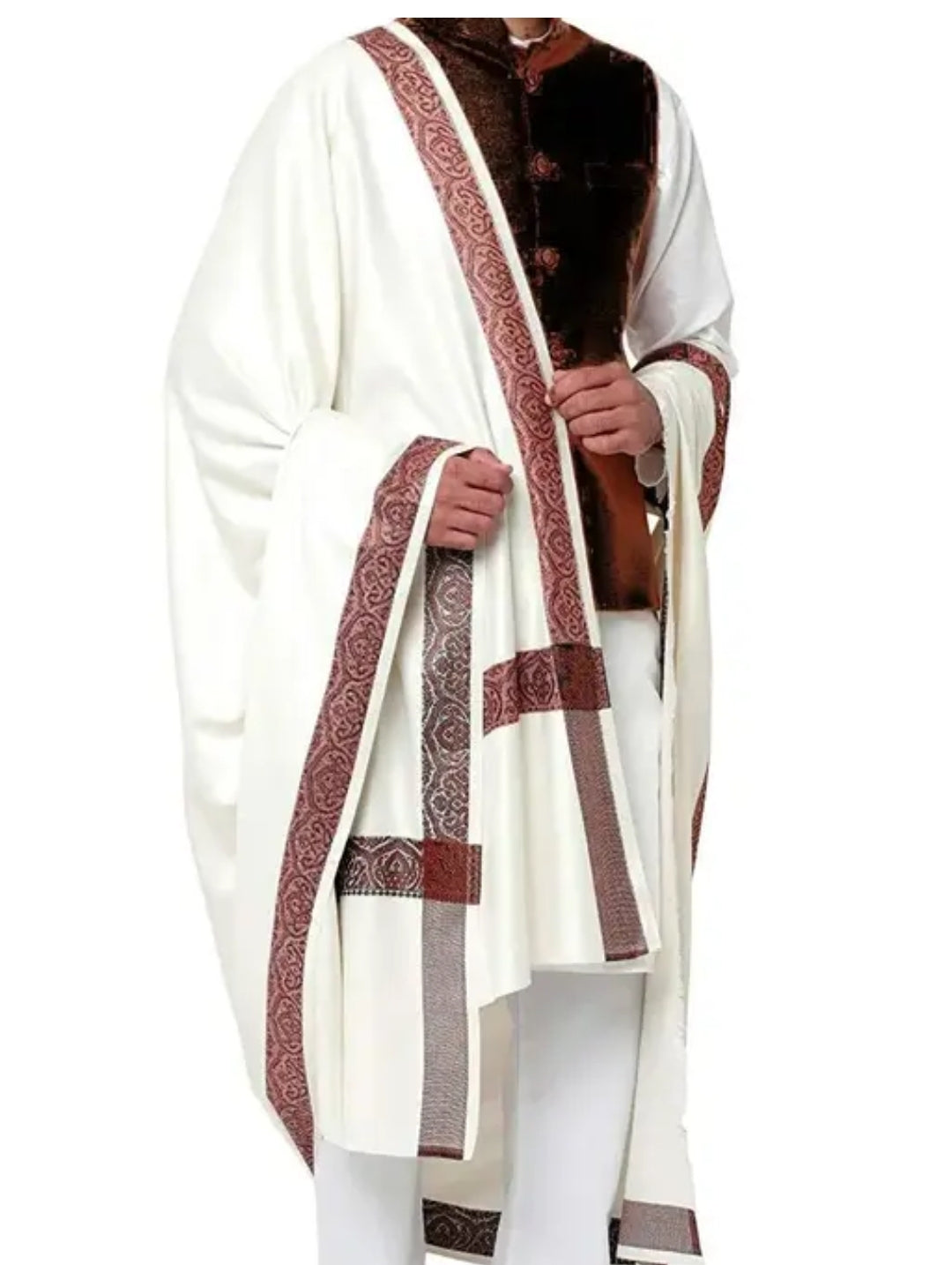 MEN'S KASHMIRI PLAIN EMBROIDERY SHAWL