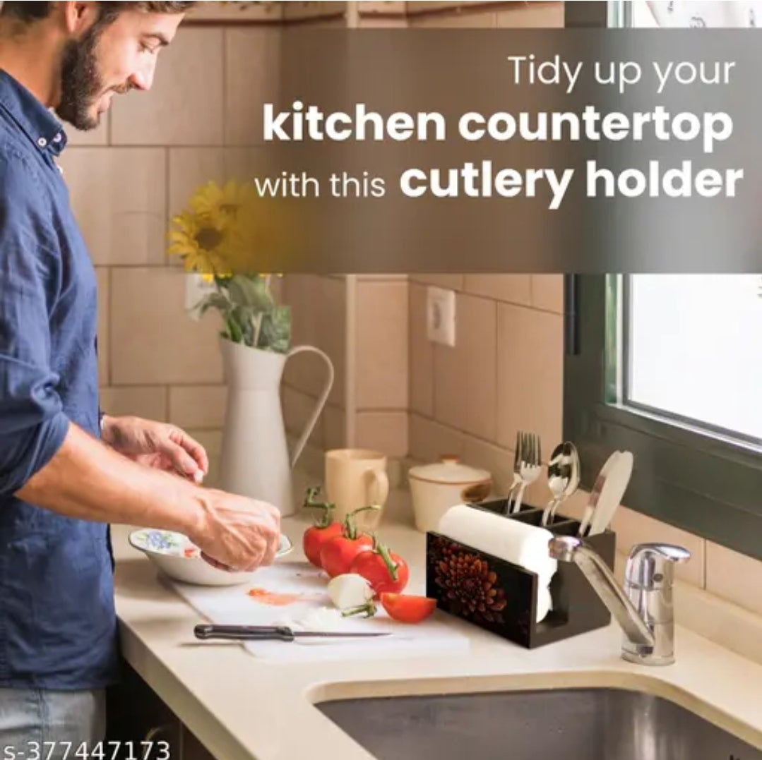 KITCHEN SPOON STAND FOR TISSU AND CUTLERY HOLDER