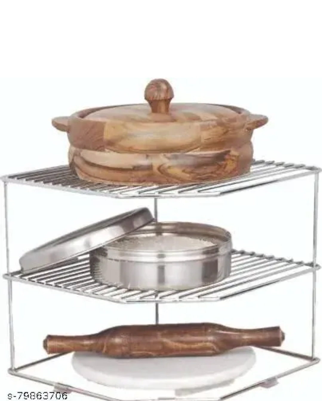 KITCHEN ITEM MULTIPURPOSE STAINLESS PURE STEEL CORNER