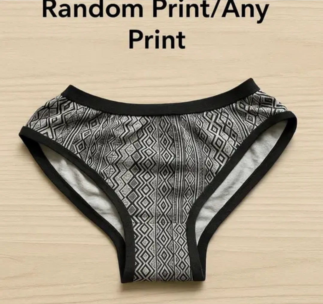 WOMEN/ GIRLS PRINTED MULTIPLE COLOURS PREMIUM PANTIES PACK OF 1