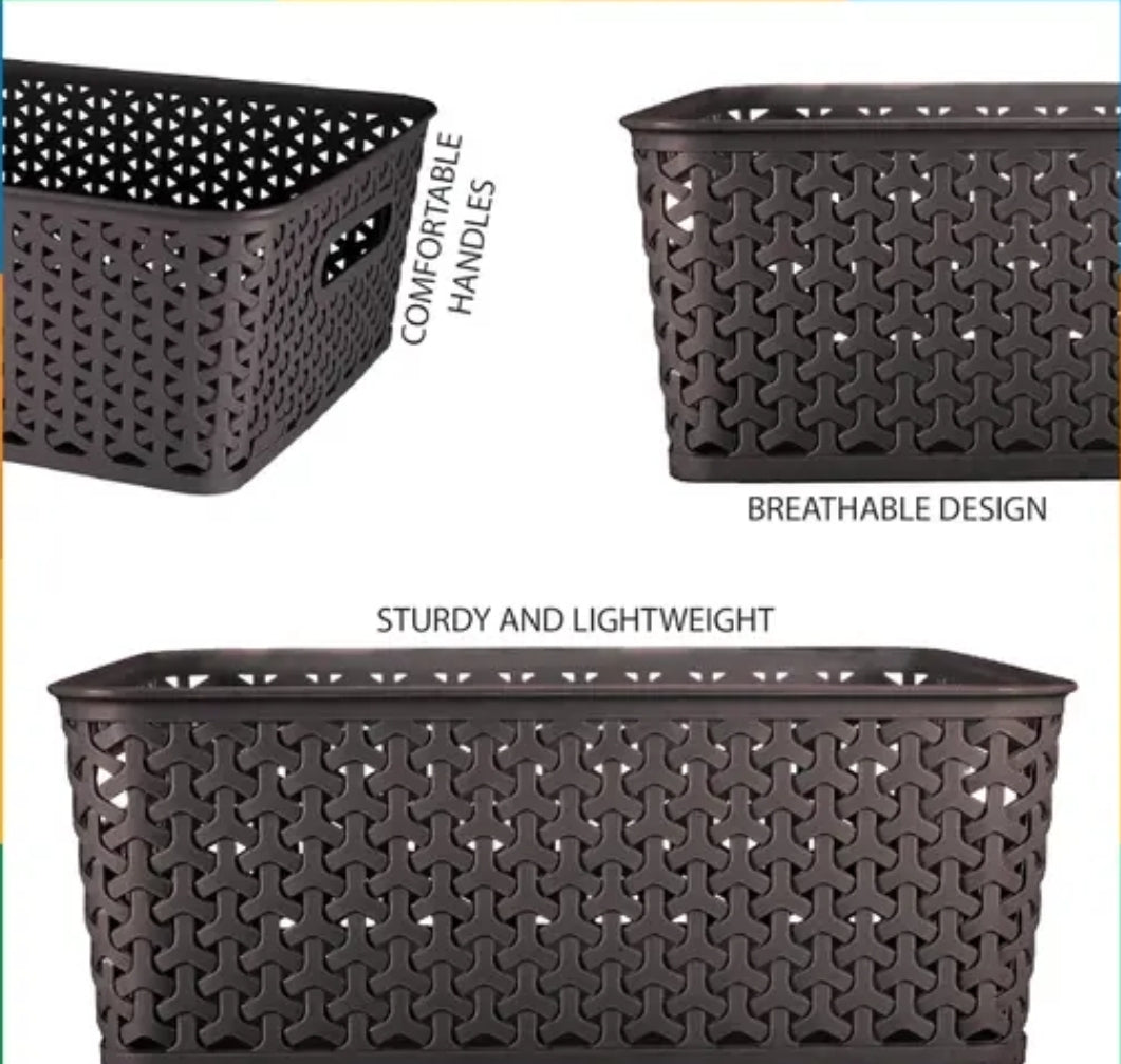 EAMTY BOX PLASTIC STORAGE ORGANIZER PACK OF 1