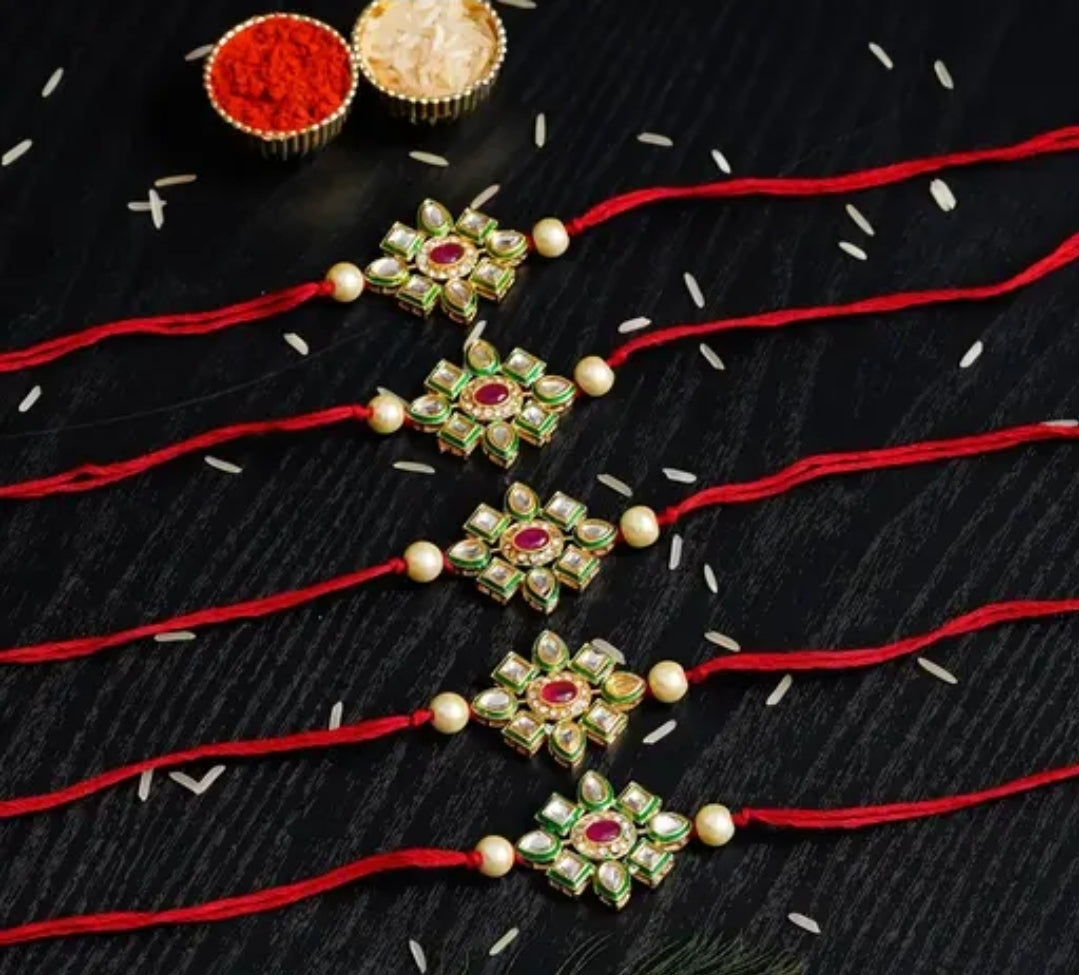 TRENDY RAKHI BHAI- BHABHI FOR FESTIVAL BEAUTIFUL HAND RAKHI BAND