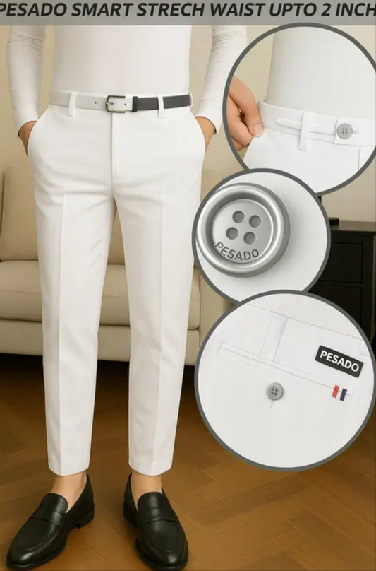 MENS SMART FLEXI FORMAL TROUSER PANT FOR MENS