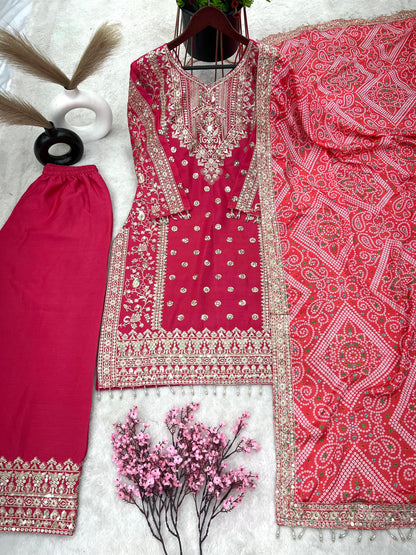 DESIGNER CHINON SILK PAKISTANI DRESS