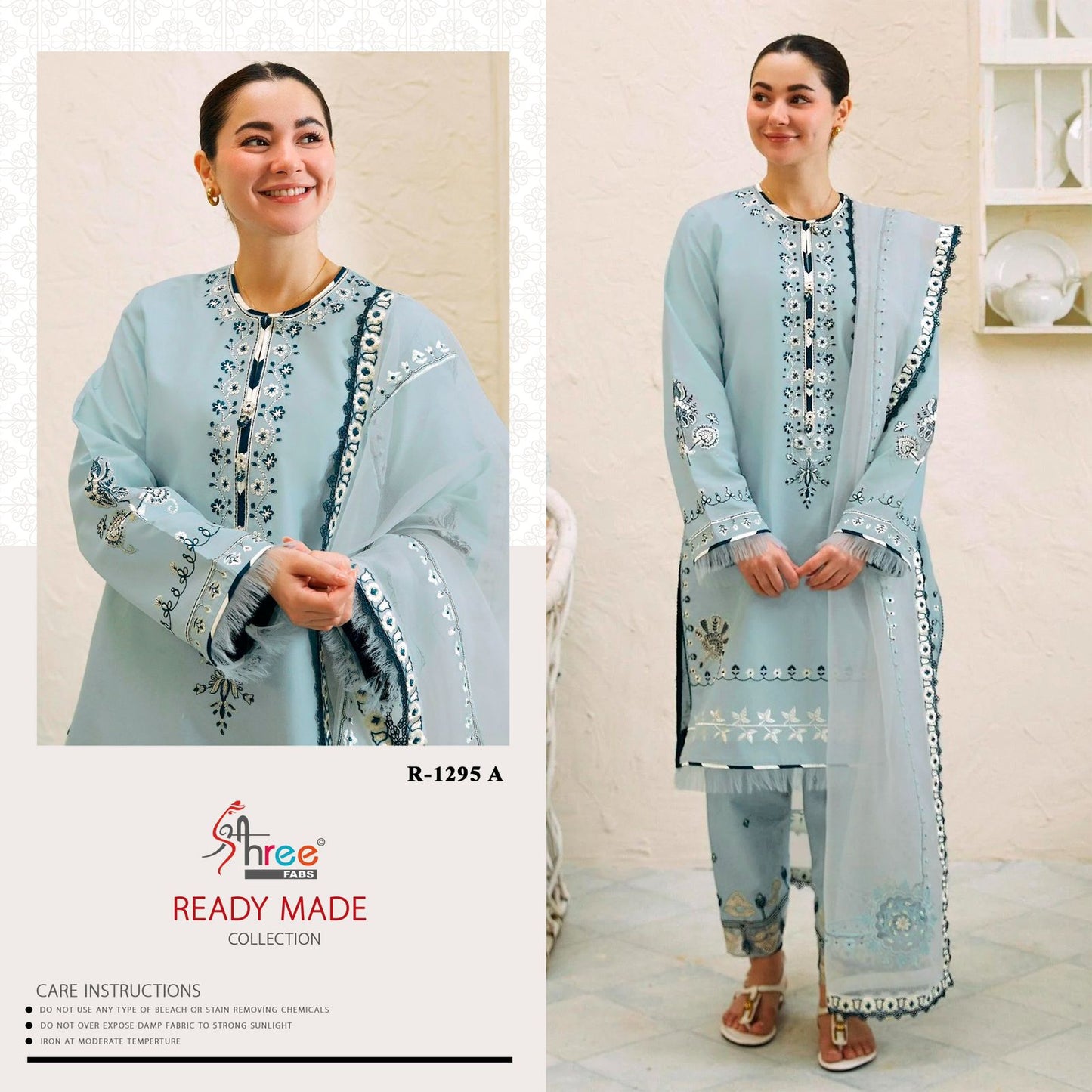 CAMBRIC COTTAN PRINTED PAKISTANI DRESS ( PACK OF 4 )