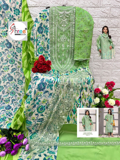 DESIGNER COTTON EMBROIDERED PAKISTANI SUIT