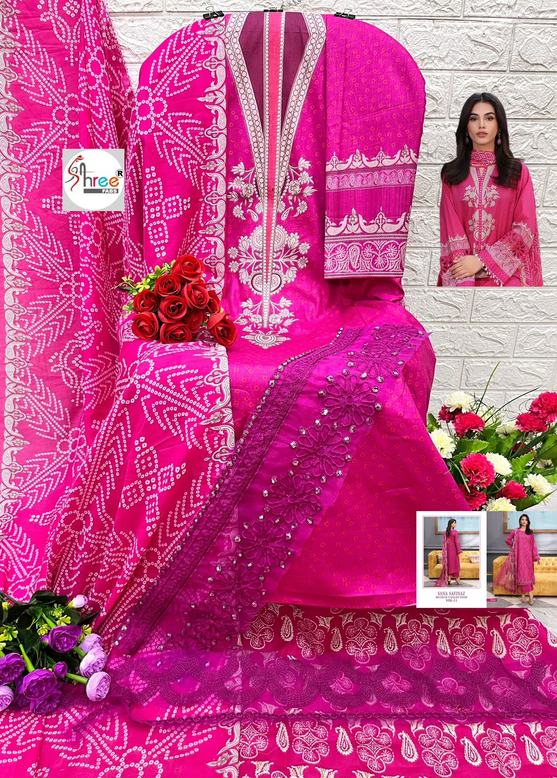 DESIGNER COTTON EMBROIDERED PAKISTANI SUIT