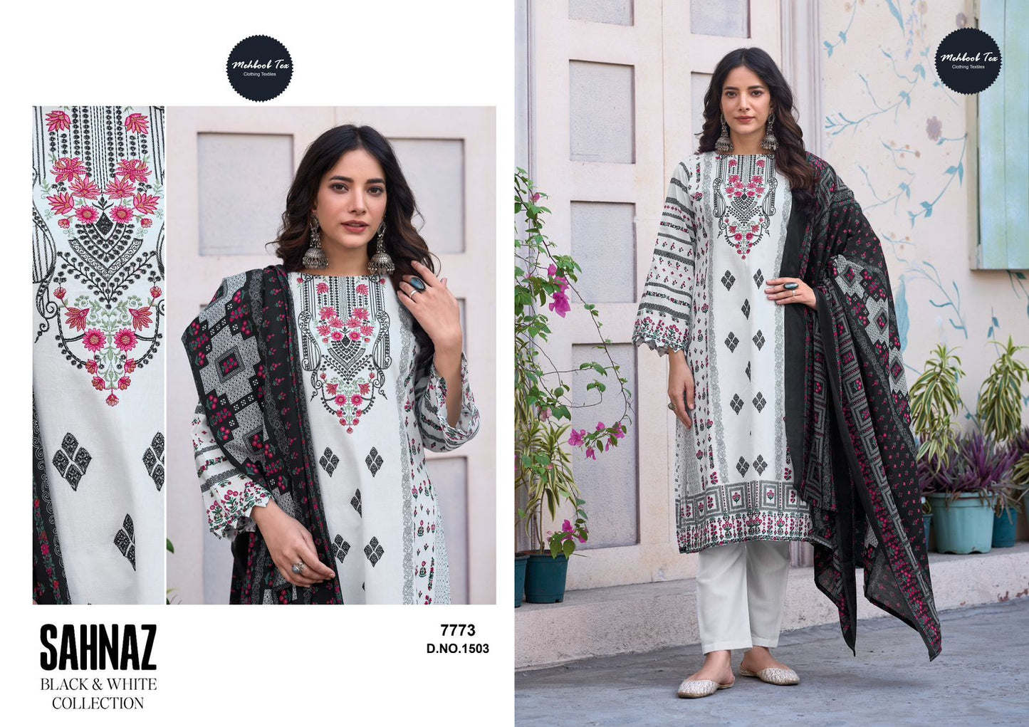 DESIGNER CHINON COTTON PAKISTANI DRESS