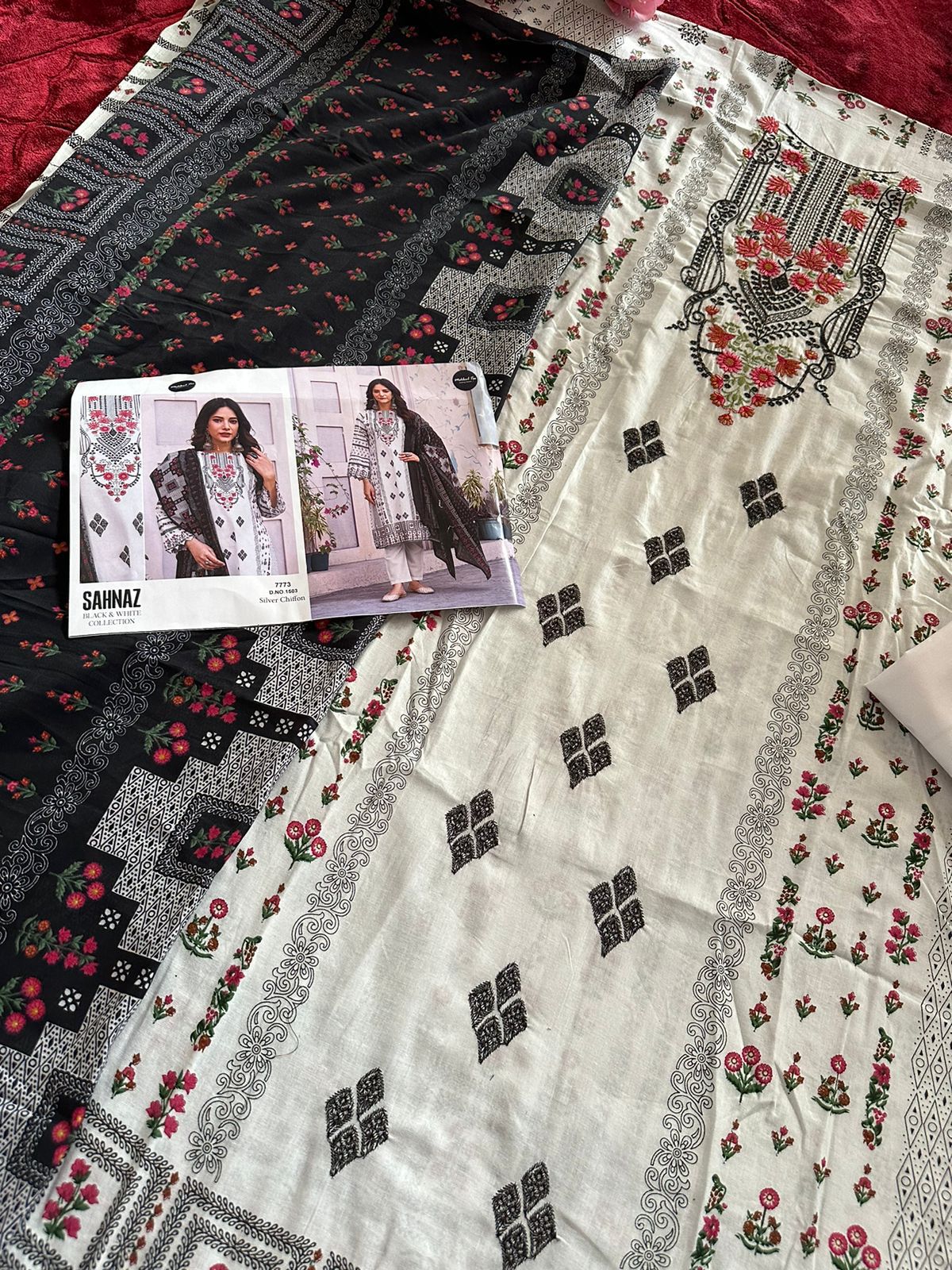 DESIGNER CHINON COTTON PAKISTANI DRESS