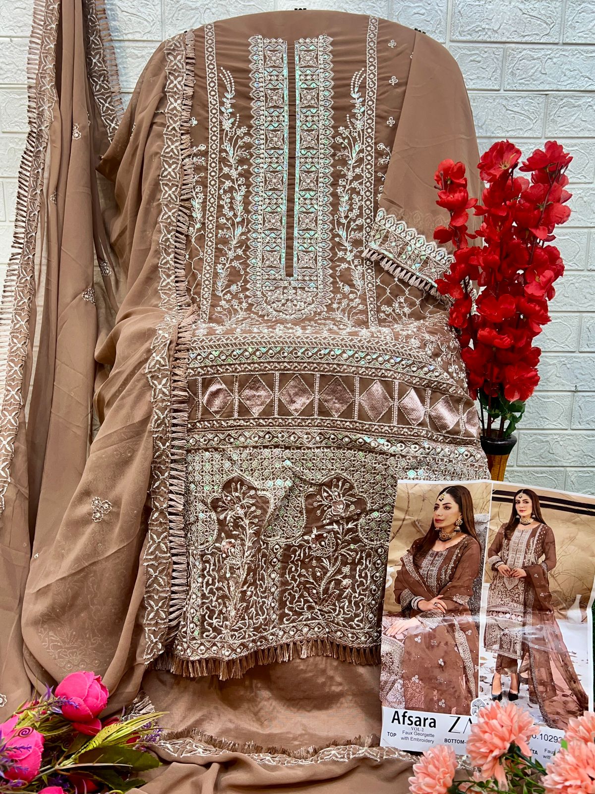 GEORGETTE EMBROIDERY PAKISTANI DRESS