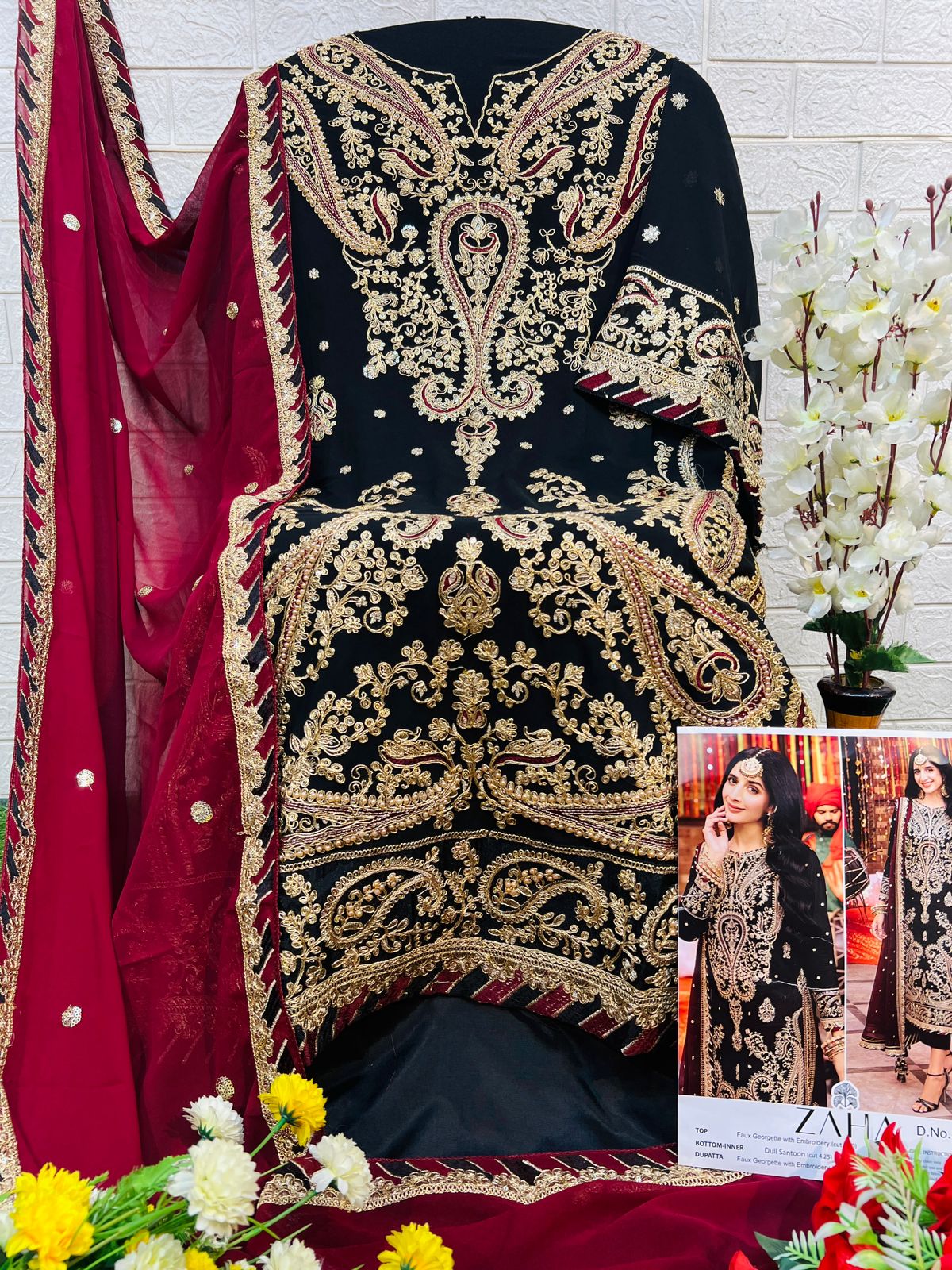 PURE HEAVY GEORGETTE PAKISTANI SUITE