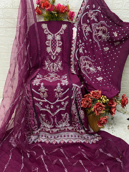 HEAVY REYON EMBROIDERY PAKISTANI DRESS