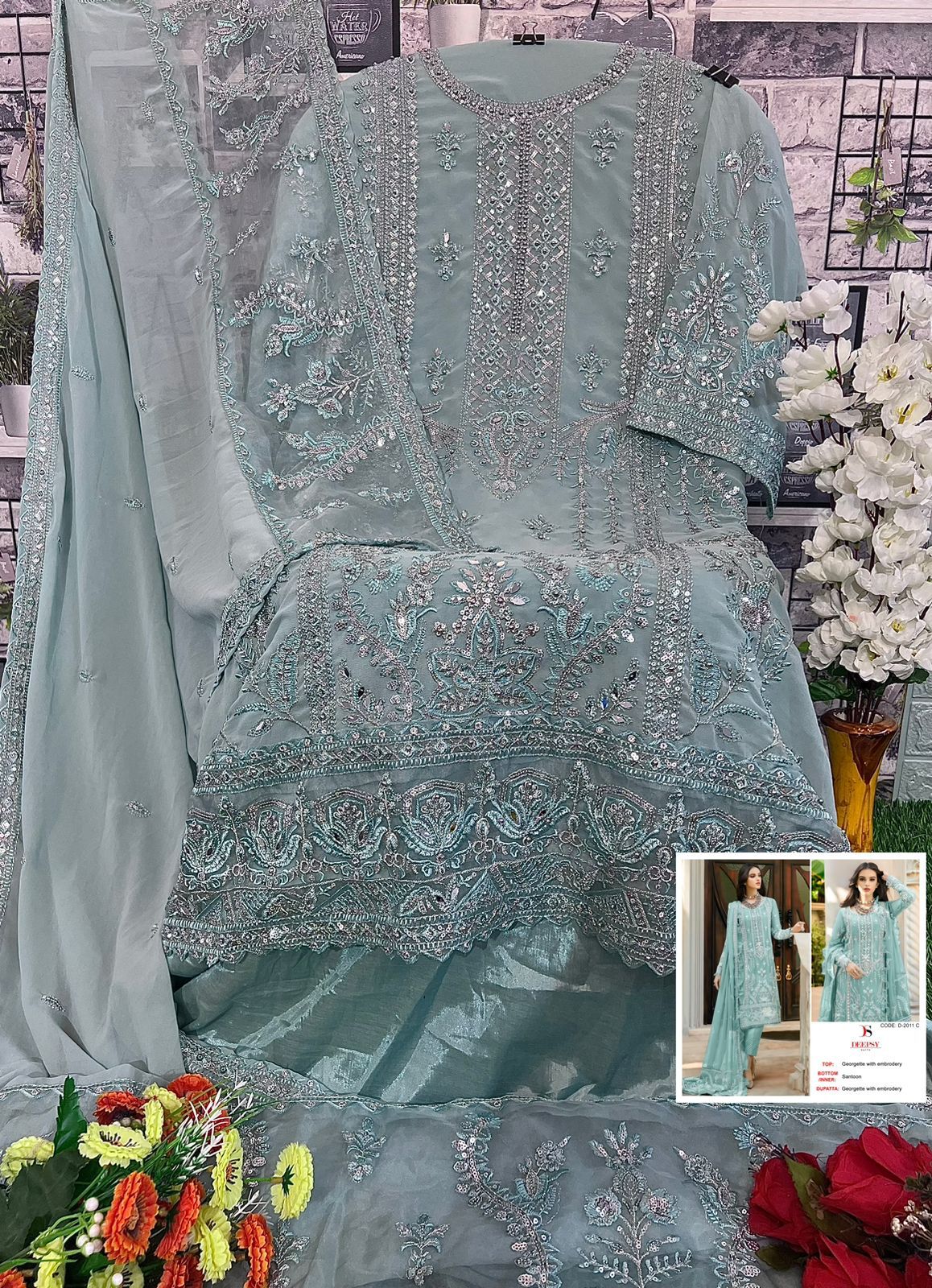 HEAVY GEORGETTE PAKISTANI DRESS