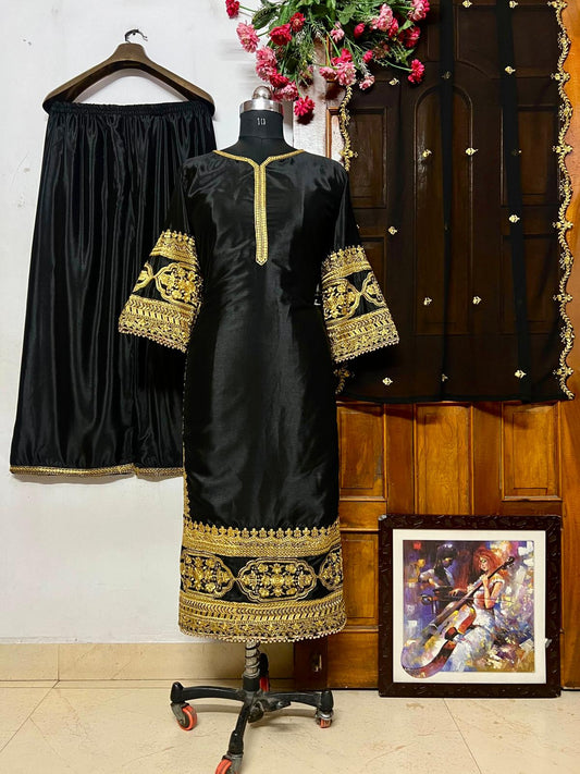 HEAVY CHINON SILK PAKISTANI DRESS