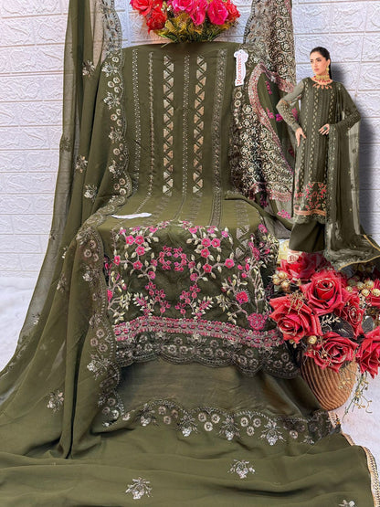 DESIGNER GEORGETTE WITH EMBROIDERY PAKISTANI DRESS