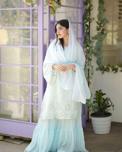 PURE GEORGETTE PAKISTANI SUITE