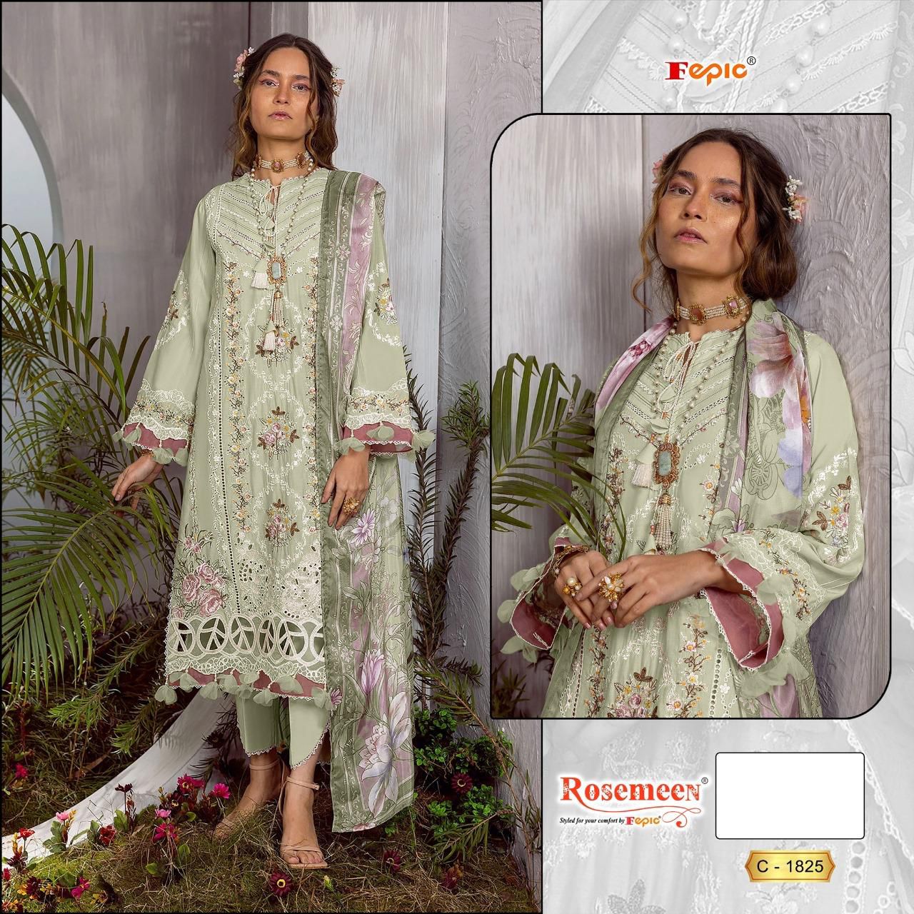 PURE COTTON EMBROIDERED PAKISTANI DIGITAL DRESS