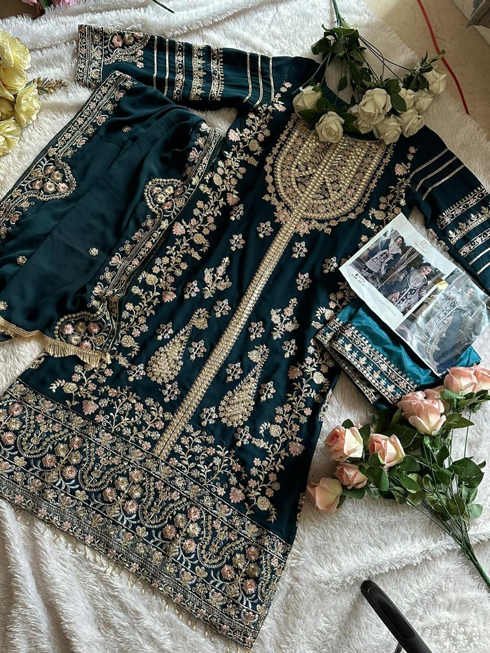 HEAVY GEORGETTE PAKISTANI DRESS