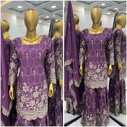 DESIGNER PURE CHINNON SILK DRESS