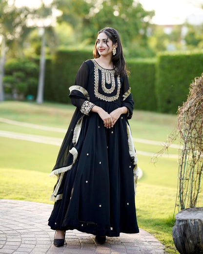 GEORGETTE EMBROIDERY PAKISTANI DRESS