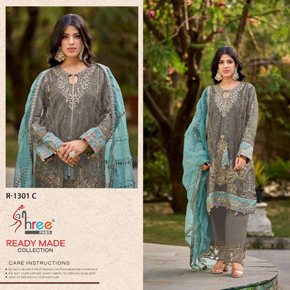 DESIGNER ORGANZA EMBROIDERED PAKISTANI DRESS