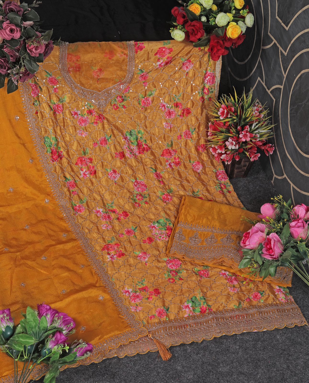 NEW CHINON EMBROIDERY PAKISTANI DRESS