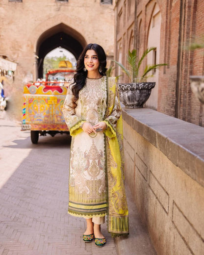 PURE MUSLIN PRINTED PAKISTANI DRESS