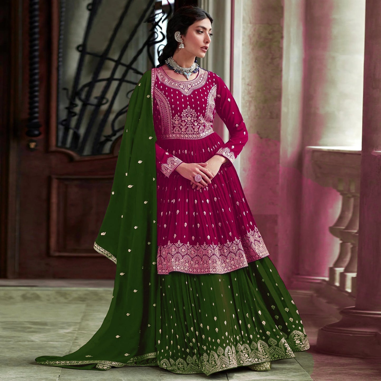 INDIAN HEAVY GEORGETTE PAKISTANI SUIT