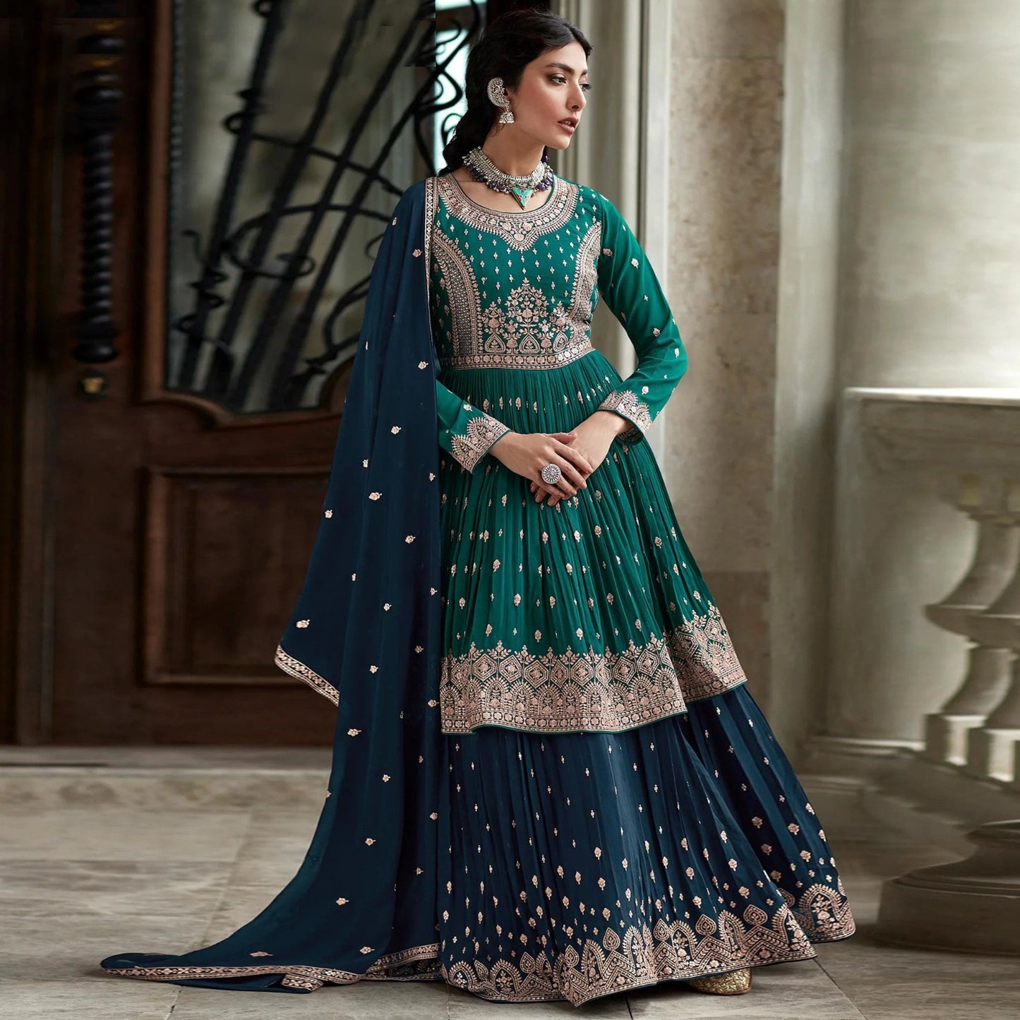 INDIAN HEAVY GEORGETTE PAKISTANI SUIT